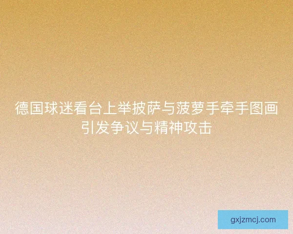 德国球迷看台上举披萨与菠萝手牵手图画引发争议与精神攻击